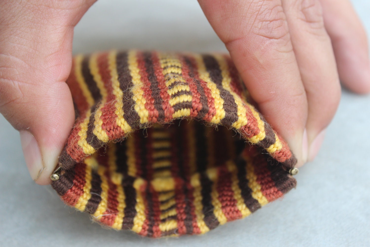 Cute Woolen, Small Coin Purse Handcrafted Change Wallet