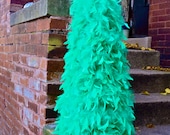 SPRING WEDDING Sweeping Bright Kelly Irish GREEN Large Tabletop Feather Tree Whimsy Forest Wedding Bridal Shower Wedding Feather decor