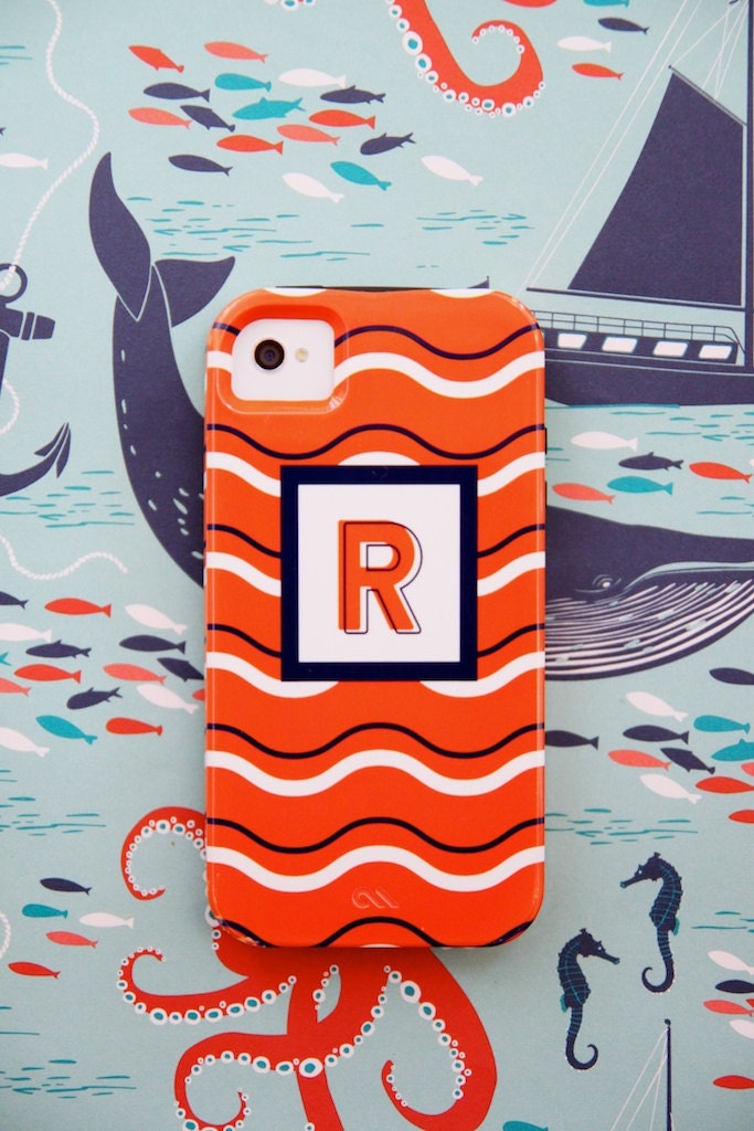 Monogrammed iPhone 5 Case -  Portofino Collection - Personalized