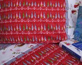 Toddler girl fairies sheet set 3 pc Lucien Woodland nursery infant bedding red gray elves toadstools