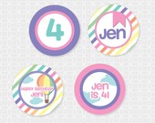 Up Up and Away Party Circles - Personalized Printable Il_170x135
