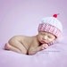 Crochet Pattern for Cupcake Beanie Hat - 6 sizes, baby to large adult - Welcome to sell finished items