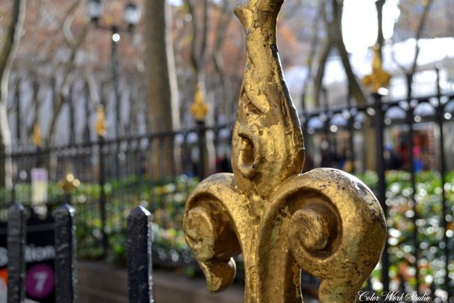 New York City Photography NYC Manhattan Bryant Park Home Decor Bedroom Living Room Avant Garde French Chic Boho bokeh black gold
