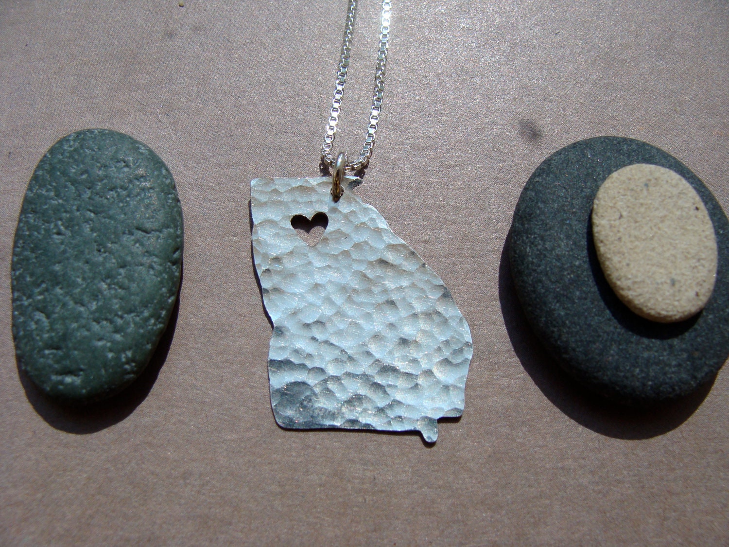 Georgia State Necklace (sterling silver)