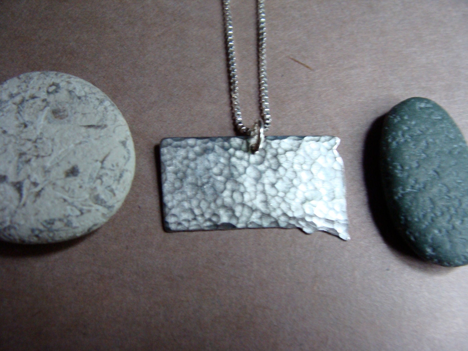 South Dakota State Necklace (sterling silver)