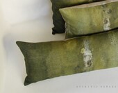 Linen long Cushion Khaki.. On the stump /  FRAGMENTS