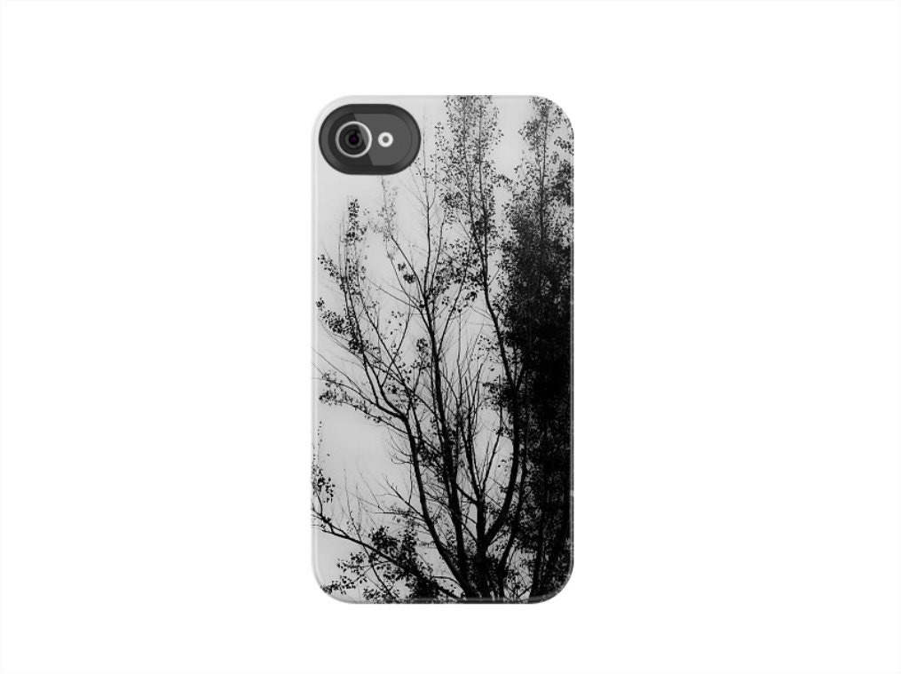iPhone 4 Case Rustic Rural Tree Minimalist Fall Autumn Nature Natural iPhone 4/4s Hard Case Gift Idea Him Her