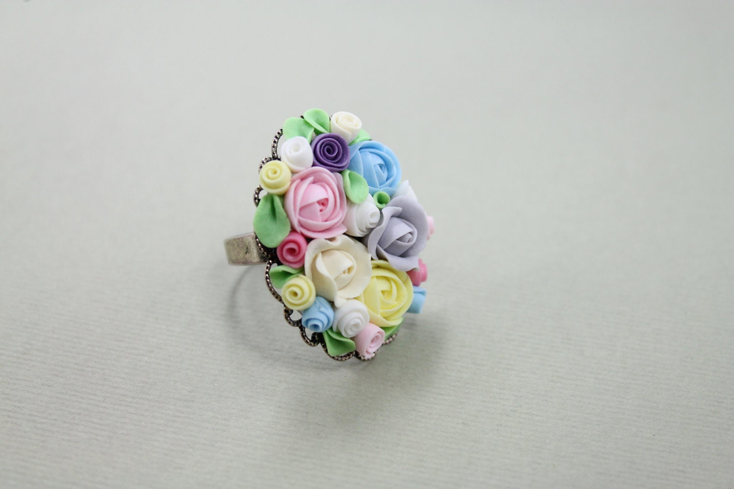Floral Ring - Pastel Flowers