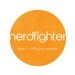 Digital Art Poster Print Nerdfighter - 100 Percent Awesome - Bright Mustard Yellow Modern Circle Print