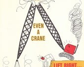 Vintage Safety Poster - Overreaching Can Strain