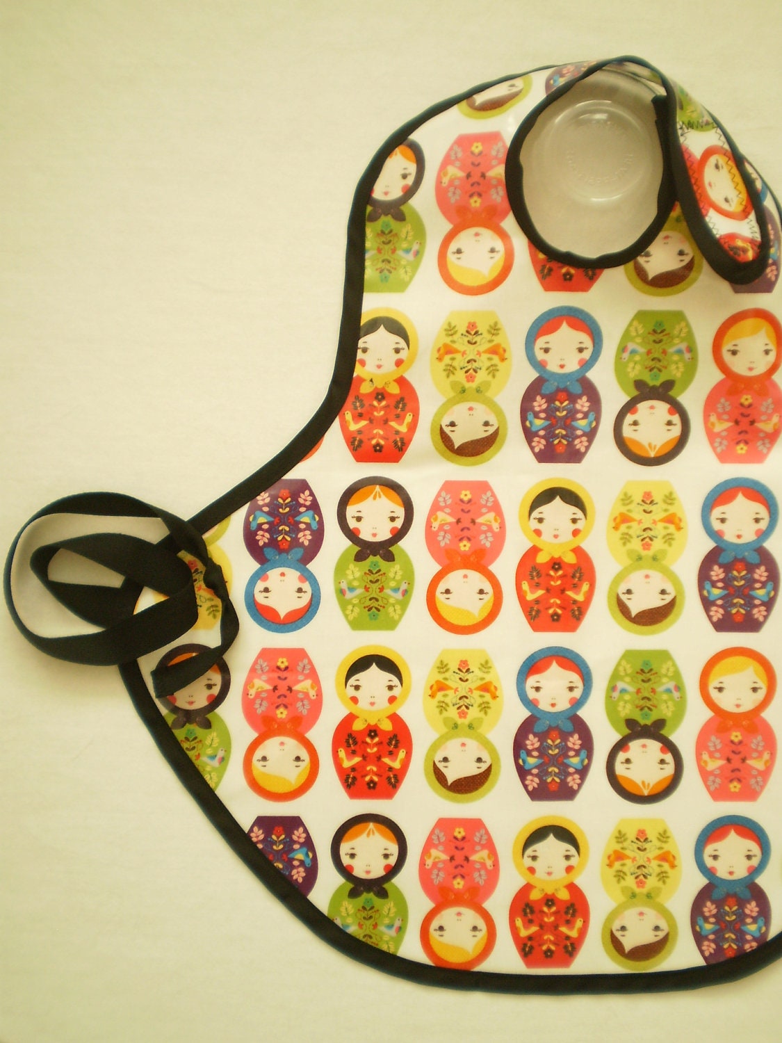 Art Smock in Russian Nesting Dolls--Size 2T-5T--Designer Robert Kaufman Fabrics--CPSIA Compliant--Made to Order