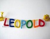 LEOPOLD Name Hanging Banner for Kids Room
