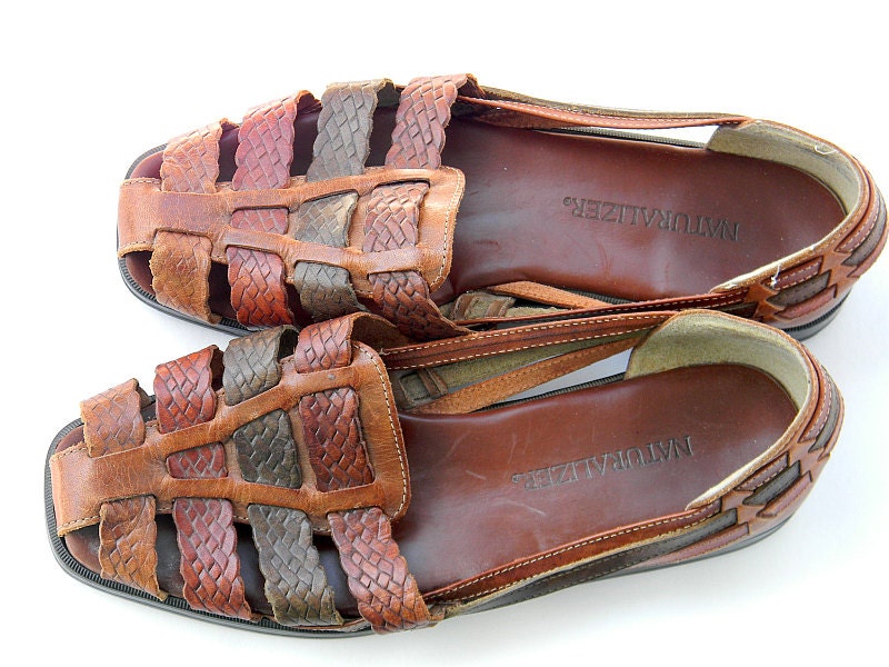 ethnic leather sandals huaraches size 8