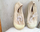 child steps vintage decor nursery shabby chic rustic cute off white ivory winter tennis canvas keds children shoes