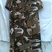 retro op art black brown gold swirly cool madmen design graphics handmade tunic leggings dress