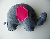 Fluffy Gray Elephant