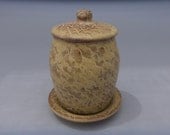 Lidded Nutmeg Honey Jar