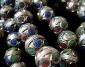 Enamel Moroccan small round beads