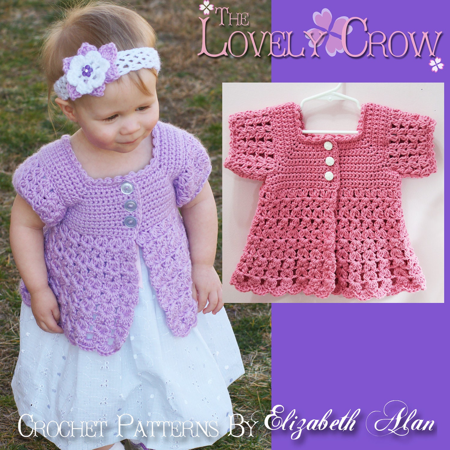 Spring Sweater Crochet Pattern BELLA REBEKAH CARDIGAN digital