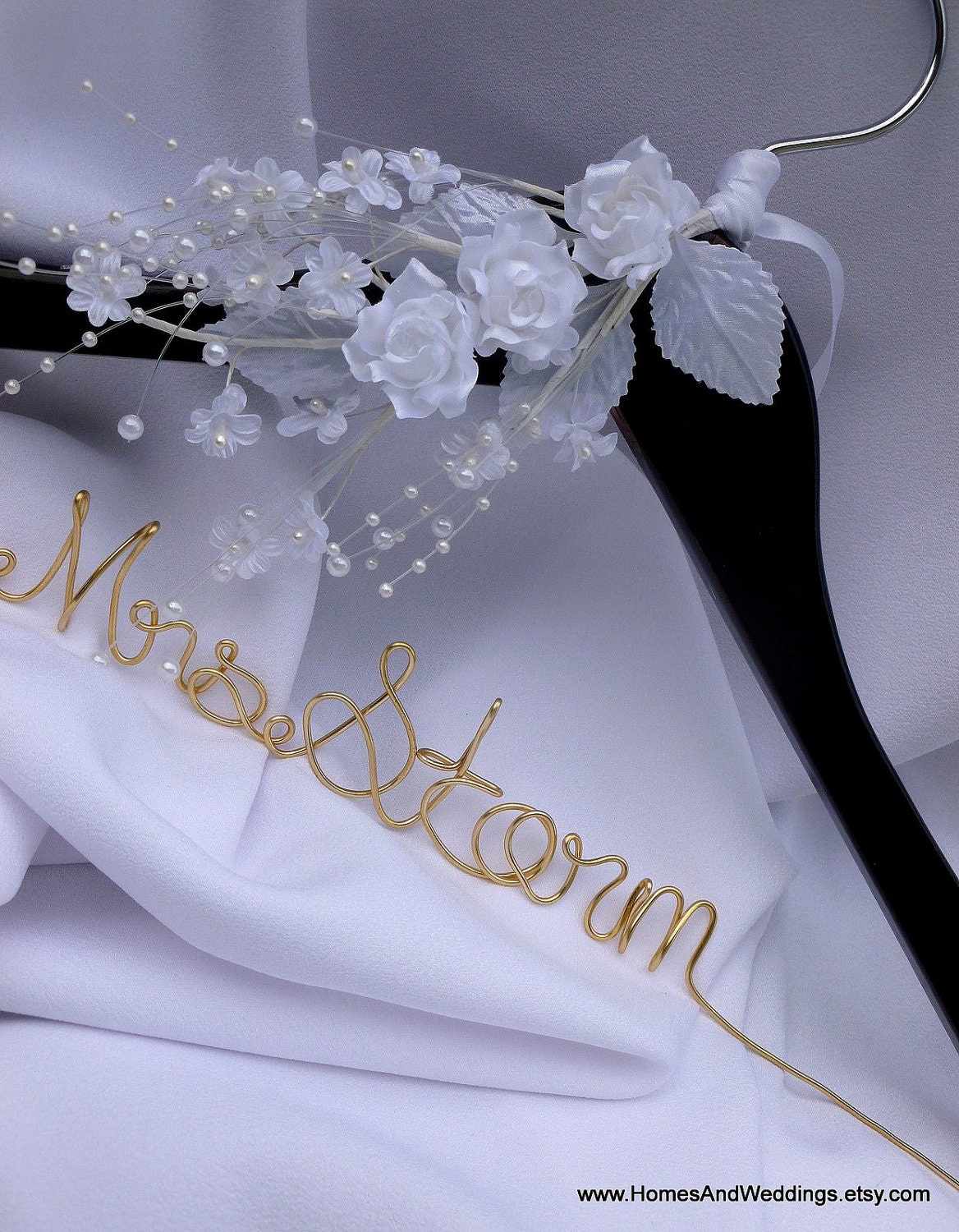 Bride Wedding Dress Hanger, Personalized Engagement Gift
