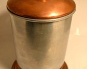 Vintage Copper and Aluminum Canister