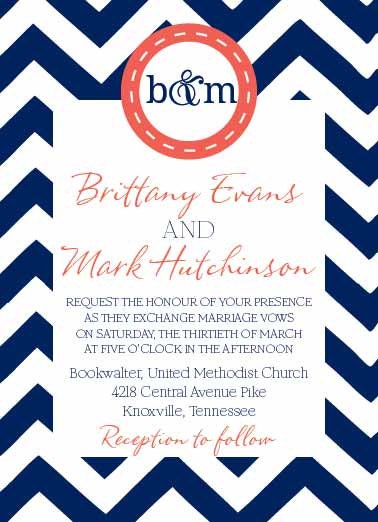 Custom listing for Brittany - Chevron Wedding Invites, Save the Date, RSVP, Reception, Engagement Party