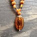 The Meditation Mala - Etched Carnelian