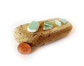 Beachcomber's Treasures, Sea Glass and Sea Pottery, possibly from 1914 wreck, Empress of Ireland