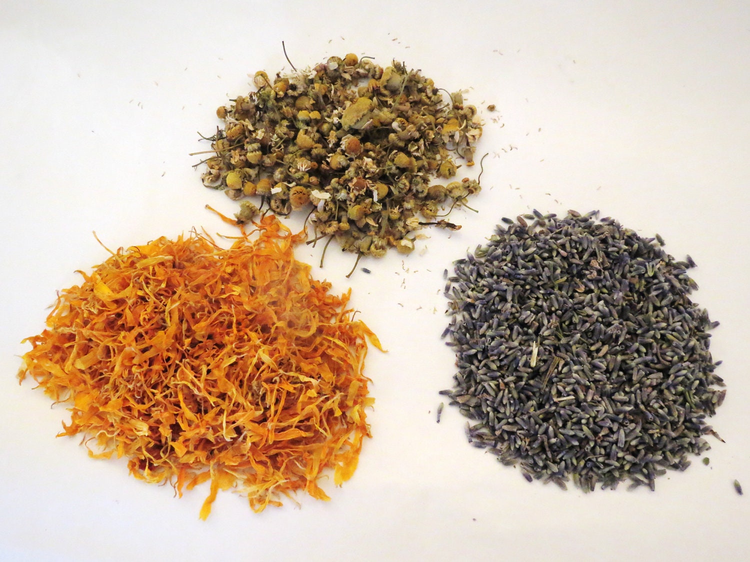 Herbal Bath Tea with Lavender, Chamomile and Calendula - Set of 3 Large Tea Bags