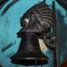 Indian Chief Bell, Wrought Iron