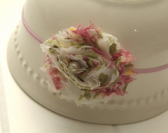 Shabby Rose Chiffon Headband