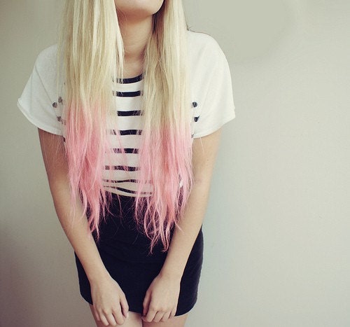 Purple Dip Dyed Hair Extensions For Blonde Hair, 20-22 inches long, Clip In Hair Extensions, Hippie Hair, Pastel Festival Hair