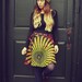 Bohemian Wrap Skirt, Peacock Print Hippie Skirt, Cover-Up, Boho, Gypsy, Moon Sunburst, Christmas gift, Festival Skirt, Small, Winter skirt