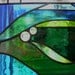 Abstract "Wind & Water"  Beveled Stained Glass Window Panel
