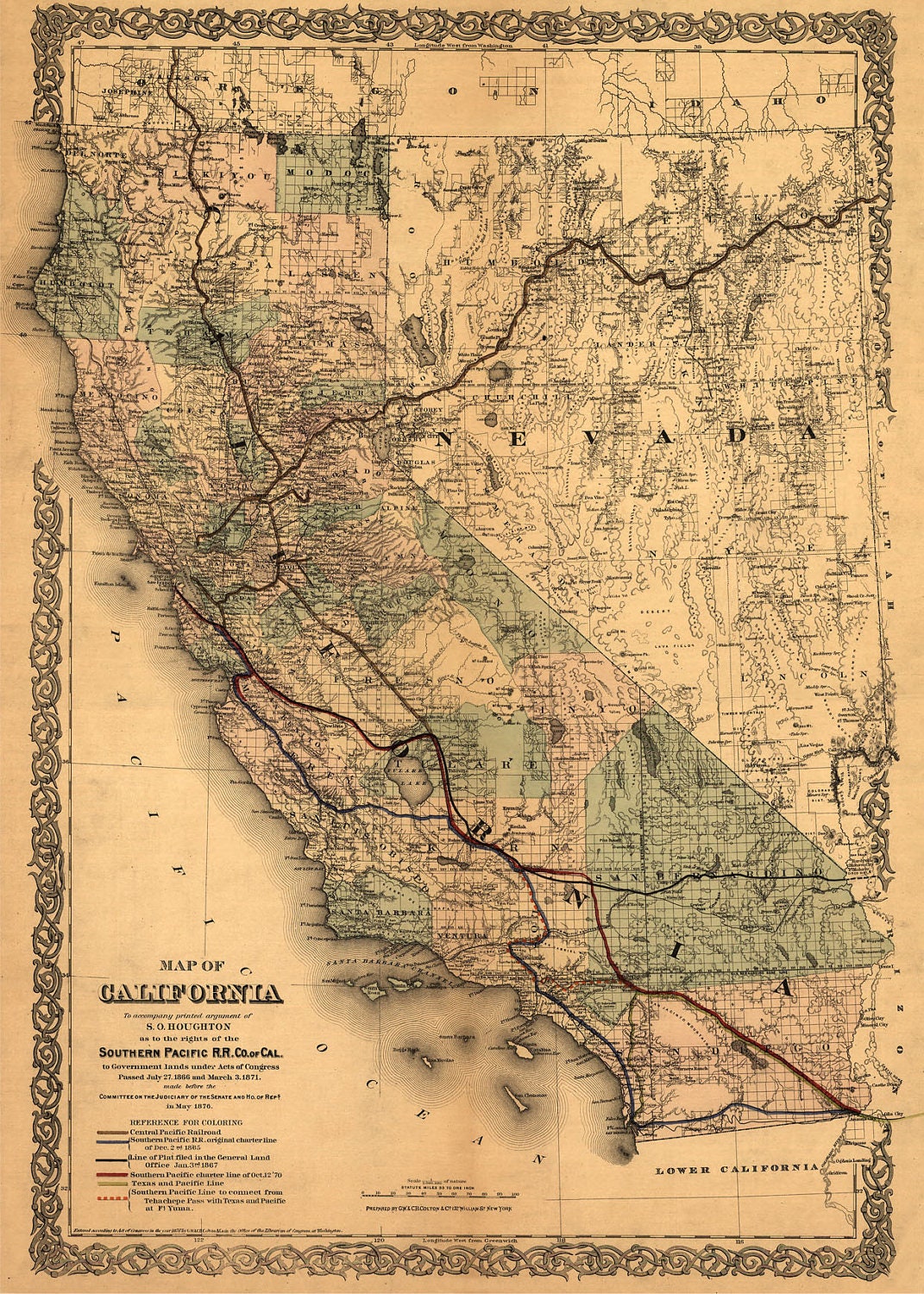california railroad map