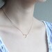 Sideways Gold Wishbone Necklace - horizontal wish bone 14k gold filled necklace by petitor etsy