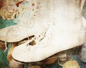 Vintage White Roller Skates at the Flea Market: 8x10" Fine Art Matte Photography Print, Ready to Ship
