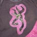 Baby Girls Deer Camo and pink Outfit - Ruffle Skirt with Matching Shirt - skirt sizes Newborn to 4t with shirt size or onesie