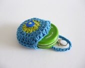 Lipbalm cosy keychain - crochet lipbalm cover - novelty keyring charm n