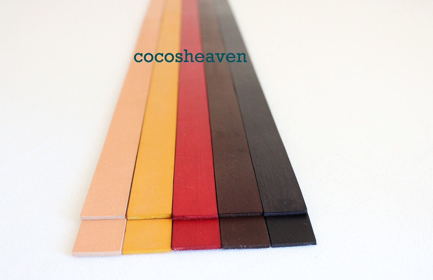 Genuine Leather Strap / Leather Handle (1 pair / your choice of color) - 25" long x 3/4" wide