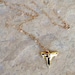 Shark Tooth Necklace Gold Jewelry Chain Jewellery Charm
