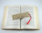 Teacher Bookmark - Wood Pyrography - Wood Bookmark with teacher quote
