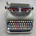 Portable Typewriter Vintage Typewriter  Remington Rand 5 with Colored Keys Unique