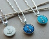Nautical Anchor Necklace - Nautical Wedding Jewelry