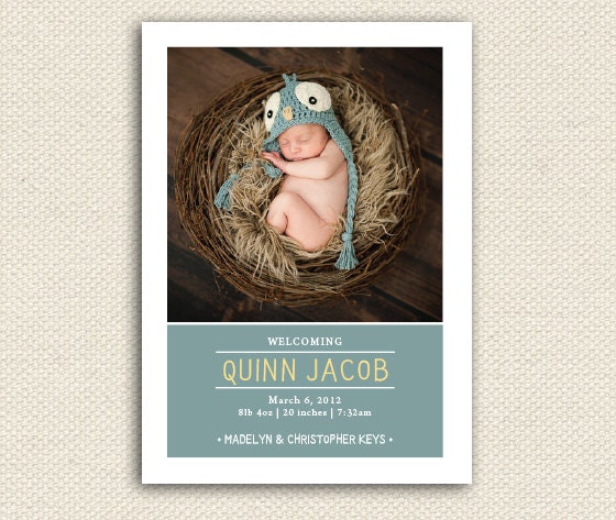 Baby Announcements, Birth Announcements, Photo Baby Announcement, Photo Birth Announcement Cards, Baby Card