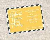 School Year's Eve Invitation, Back to School Party, You Print