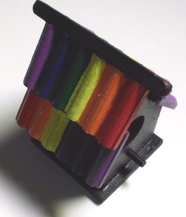 Mini Rainbow Bird Houses LGBT Pride  Home Decor