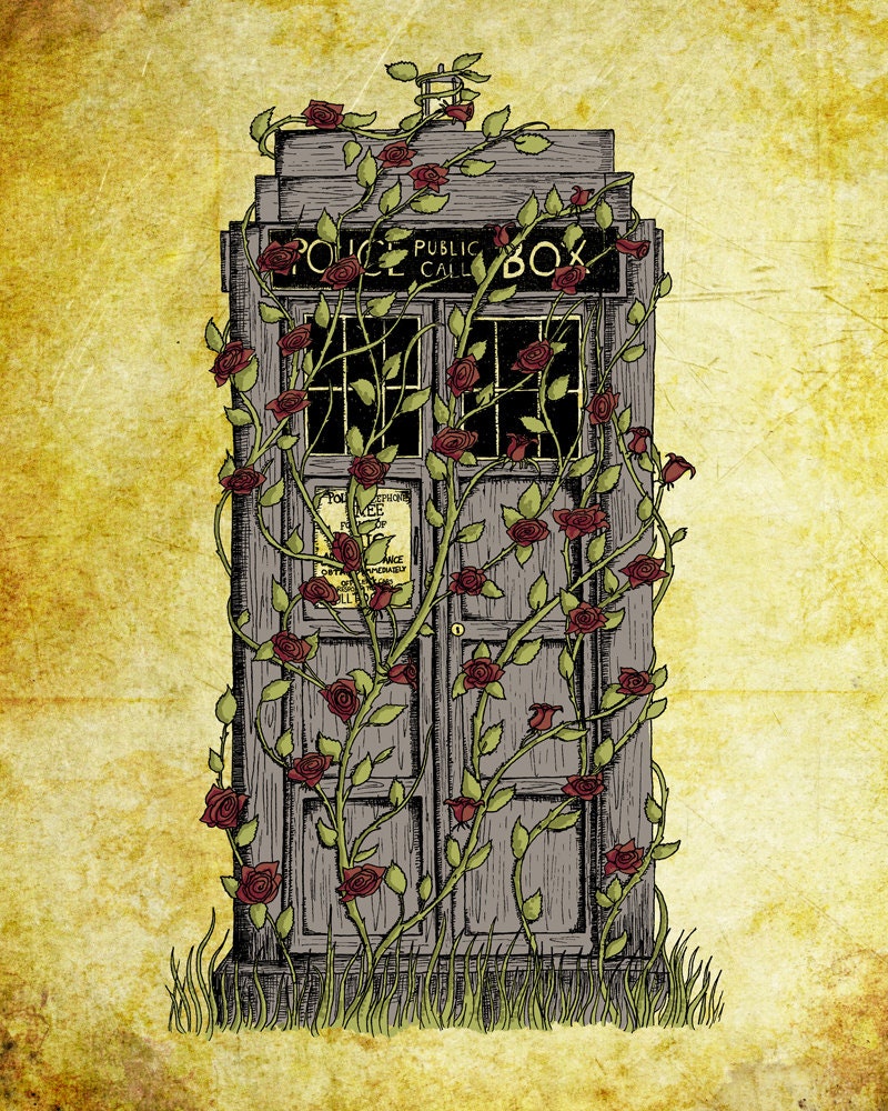 Doctor Who print - Rose - Dr Who Tardis inspired 8x10 photo print art poster