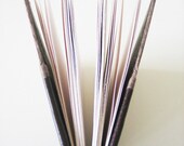 Le petit chocolat - dark brown handmade journal, chocolate brown, soft leather, notebook, Tibetan paper, hand stitched, 4x5
