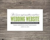 Old Fashioned Wedding Website Card